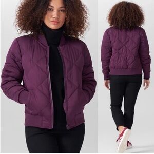 Universal Standard Sophia Puffer Quilted Bomber Jacket